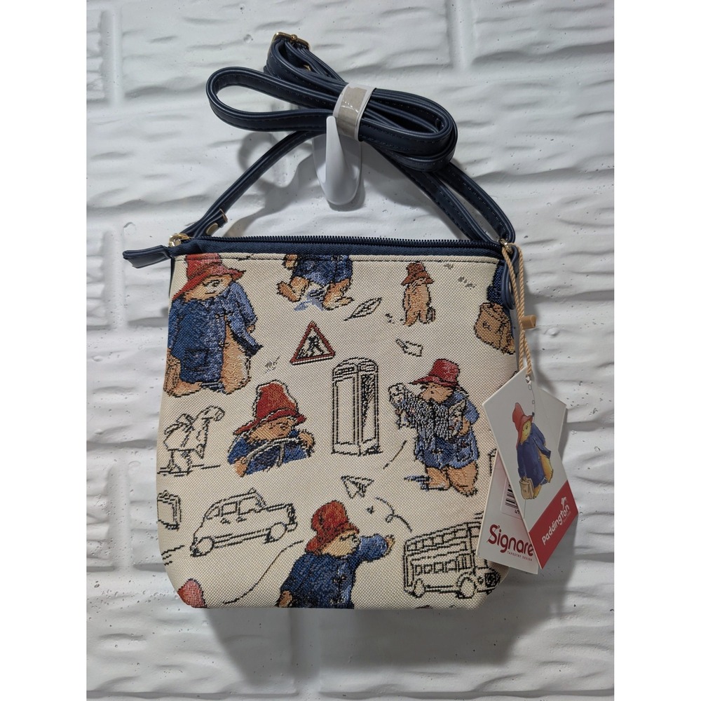 Signare Paddington Bear Tapestry Crossbody Bag London Print NWT Cottagecore